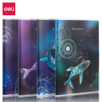 得力(deli) 笔记本子胶套本加厚日记本记事本子笔记本子  颜色随机单本装