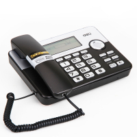 得力 795 办公电话机座机 时尚简约电话机 (黑色)(台)