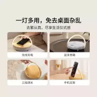 ezvalo几光智能感应无线可充电器床头灯小台灯音响蓝牙音乐卧室ins少女网红睡眠可调节亮度触摸创意几米夜灯