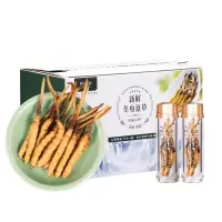 [顺丰空运直达]阿依舍西藏新鲜冬虫夏草正品鲜虫草月套餐0.5克/根60根礼盒装鲜草