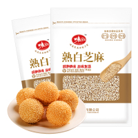 味美发 熟白芝麻粒90gX2袋 即食杂粮 烧烤煎饼撒料