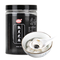 味美发 熟黑芝麻300g 烘焙即食 低温炒制 香醇饱满 五谷杂粮 代餐