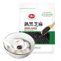 味美发 黑芝麻 即食杂粮 烘焙原料 熟黑芝麻粒90g