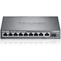 TP-LINK SG1210P 8口千兆POE 交换机 1千兆口+1千兆光纤口