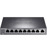 TP-LINK TL-SG1210PE 8口千兆POE交换机 1千兆口+1千兆光纤口