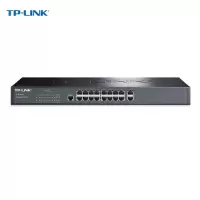 TP-LINK TL-SL3218 16口百兆二层网管核心交换机 2千兆上联口
