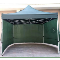 向物 户外帐篷四角四方伸缩防雨2米*2米军绿牛津布1200 gk