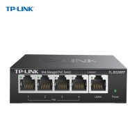 TP-LINK 5口千兆PoE交换机 4口PoEWeb 网管交换机