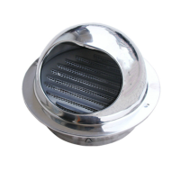 恒兴 304不锈钢风帽油烟机排烟管 排气罩 100mm 单位:个