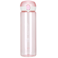 乐扣乐扣(lock&lock)塑料杯 运动水壶便携随手杯子商务学生水杯粉色550ML HLC645PIK