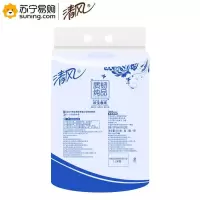清风 质韧纯品平纹珍宝卷纸/大盘纸J07AMW 120*91mm*2层/节 240米/卷 3卷/提 4提/箱 一提装
