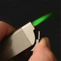定制 长条防风打火机 绿焰（300起订）