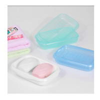 美丽雅巨无霸肥皂盒双层（001060）白/绿/蓝/颜色随机