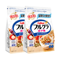 Calbee卡乐比富果乐减少糖麦片600g两件装