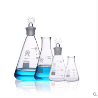 玻 璃三角烧 瓶锥 形瓶硅 胶塞