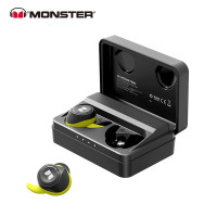 魔声(MONSTER)MH11903 蓝牙耳机 无线耳机 半入耳式耳机 音乐耳机 防水运动耳机 黑色(单位:副)