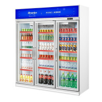 雅绅宝(Arsenbo)饮料展示柜冷藏立式冰柜商用冰箱饮品保鲜柜超市两门双门冷柜水果柜风冷无霜 豪华款1600L风冷无霜