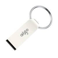 爱国者(aigo) 8GB USB2.0 U268迷你款 银色 金属车载U盘