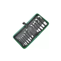 长鹿 皮带冲子套装橡胶打孔器 打洞器皮革开孔器套装皮带冲 15PCS