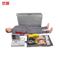 优模(YOMO)心肺复苏模拟人急救假人 CPR590 训练模型培训救生液晶屏显示考核计数打印带锂电池