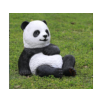 禾祥 30CM写实毛感坐姿摸肚子熊猫 30X25X28 材质:树脂 (个)