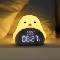 床头时光鸟闹钟夜灯