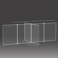 REMAX 十字挡板 透明亚克力板 手工材料亚格力