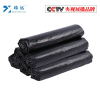 臻远家用加厚垃圾袋厨房一次性商用小大号塑料袋 80+100cm30只