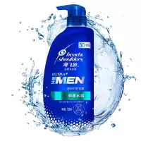 海飞丝(Head & Shoulders) 男士洗发水劲感水润型730ml 去屑止痒清洁去油 3D头皮护理 清香型