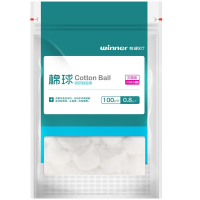 稳健 脱脂棉球 天然棉伤口处理清洁无菌棉球 1袋[0.8g/个*100g/袋]