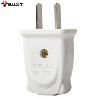 公牛(BULL) 插头二三脚插头3脚空调插 GNT-10L1二脚10A插头(独立包装)