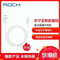 洛克（ROCK）苹果数据线S09适用苹果12系列/11系列/8/7Plus/6S手机充电线快充