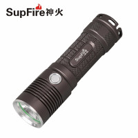 supfire神火L9强光手电筒充电LED防水骑行户外家用远射钓鱼灯高亮 中型手电筒(HD)