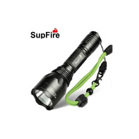 SupFire神火C10/S强光手电筒可充电远射L2 LED家用防水手电骑行 中型手电筒(HD)