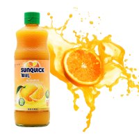 Sunquick新的浓缩橙汁840mL玻璃瓶