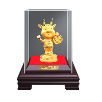 企业专享 绒沙金金牛摆件 小号款 起订量30