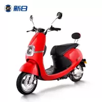 新日（Sunra） 电动车成人电动摩托车60V长续航电瓶车女性踏板车时尚都市代步车 缤丽 海棠红【60V20AH】