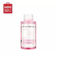 名创优品(miniso) 洁净卸妆液女学生脸部温和洁净无油卸妆水(粉水)500mL