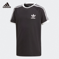 Adidas阿迪达斯 童装 2021夏季新款 三叶草 大童装运动短袖T恤DV2902