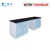 臻远操作台实验台化学试验桌 新款全钢边台2.5米