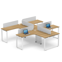 企业定制工作位7 职员办公桌组合企业多人L型员工隔断定制屏风工作位2800*2800*750