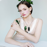 BLUESOSO 便携式负离子空气净化器 Mini98 深邃黑可调节棉绳