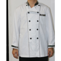 鑫盛似锦炊事服夏短袖黑色上衣+围裙+帽子