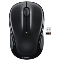 罗技(Logitech)M235 鼠标 无线鼠标 办公鼠标 对称鼠标 优联 黑色
