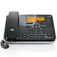 集怡嘉无绳电话机 无线座机 子母机 全中文 子机彩屏 数字答录 原西门子C810一拖一(钢琴黑)