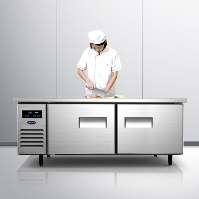 银都商用保鲜工作台厨房烘培冷藏双温立式速冻冰柜 风冷工作台全冷冻(-18℃~-6℃) 长1.2米×宽0.6米×高0.8米