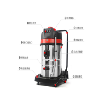 艾尔森 大型工业80L大功率超强吸尘吸水机
