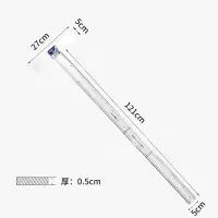 得力(deli)尺子 铝合金丁字尺T型尺120cm多用角尺45 90度绘图尺工程尺