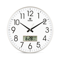 晨光经典LCD显示圆形挂钟ARCN8253