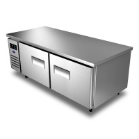 银都商用保鲜工作台工程款厨房烘培冷藏冷冻双温立式速冻冰柜直冷工作台全冷藏(-5℃~+5℃)长1.8×宽0.8×高0.8